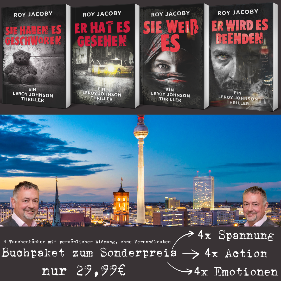 <H5>Die ersten 4 Leroy Johnson Thriller als Paket - ohne Versandkosten</H5>